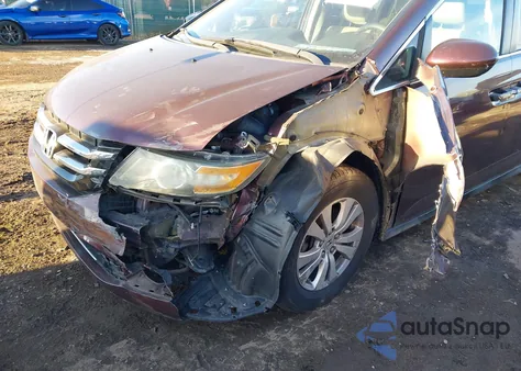 2014 Honda Odyssey Ex z USA, uszkodzony, nr VIN 5FNRL5H48EB078294